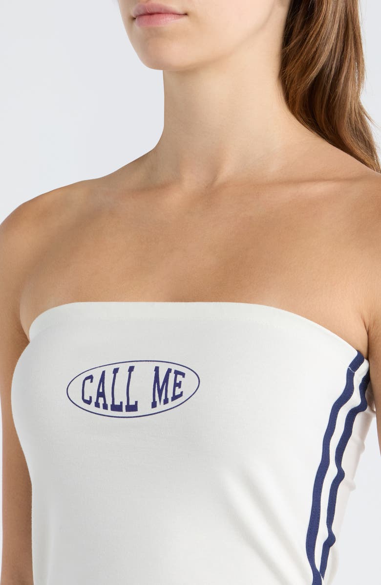 GOLDEN HOUR Call Me Y2K Tube Top, Alternate, color, Marshmallow