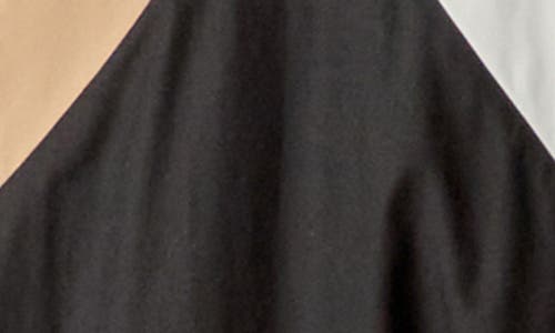 ENGLISH FACTORY ENGLISH FACTORY COLORBLOCK MAXI DRESS
