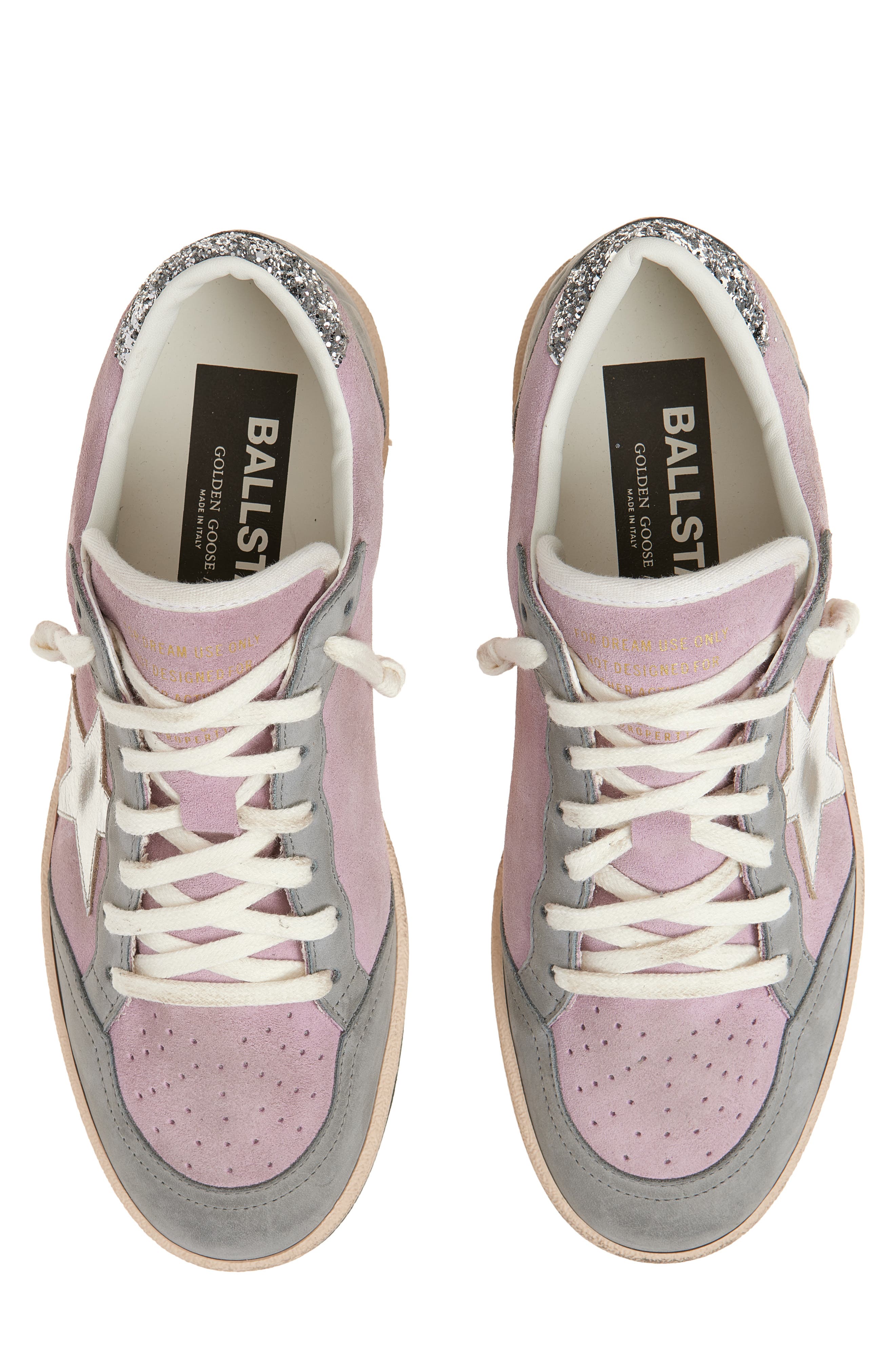 Golden Goose Ball Star Low Top Sneaker, Alternate, color, Lilac/ Grey