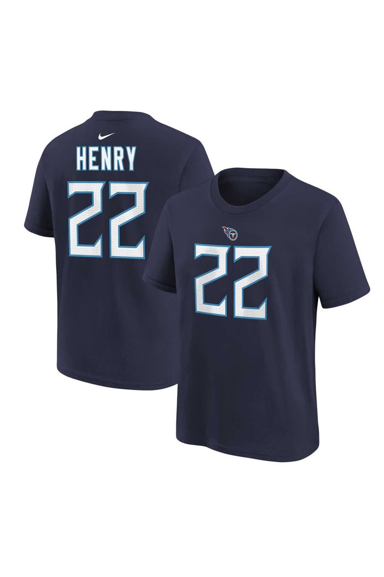 Preschool Nike Derrick Henry Navy Tennessee Titans Player Name & Number T-Shirt, Main, color, Navy
