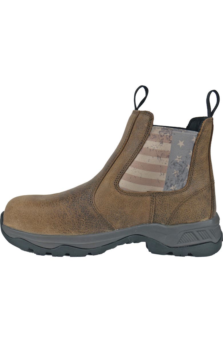 Hoss Boot Company HOSS Old Glory Distressed Composite Toe Work Boot, Alternate, color, Brown