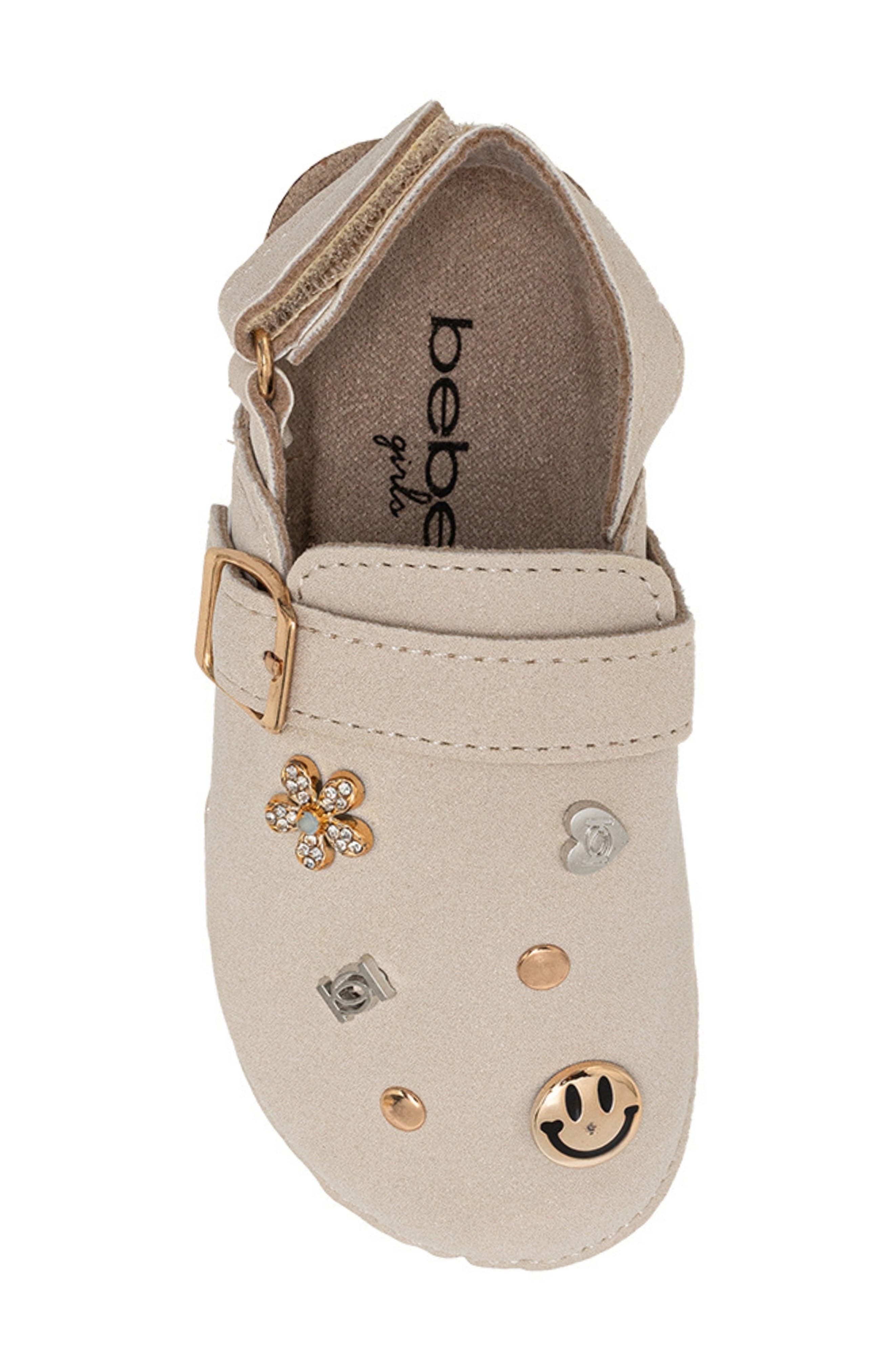 bebe Kids' Embellished Charm Slingback Clog, Alternate, color, 