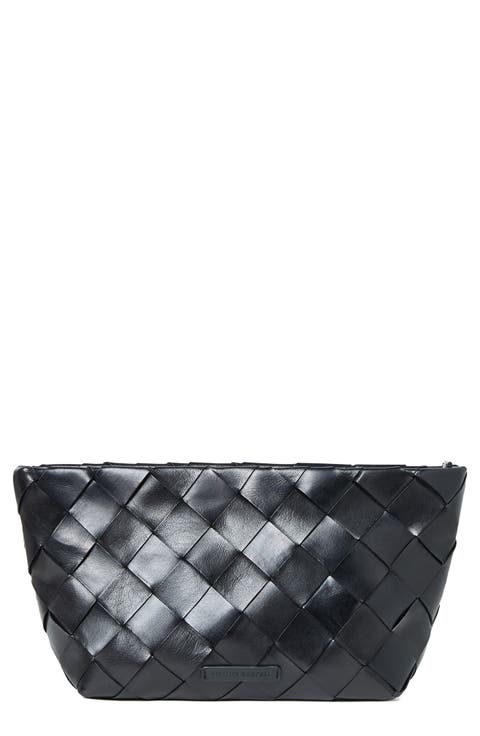Melina Woven Leather Clutch