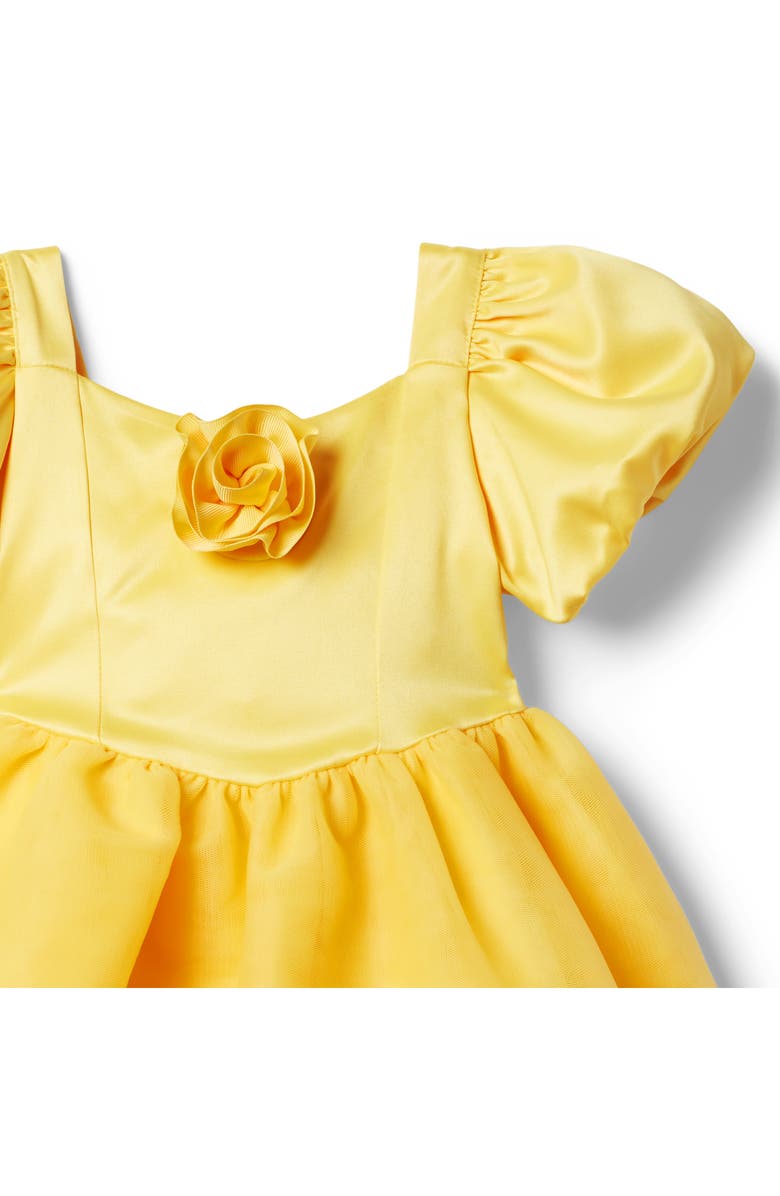 Janie and Jack x Disney Kids' Belle Satin Dress Costume, Alternate, color, 