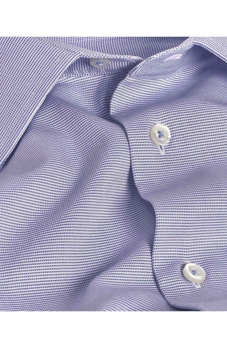 David Donahue Trim Fit Microdobby Dress Shirt, Alternate, color, 