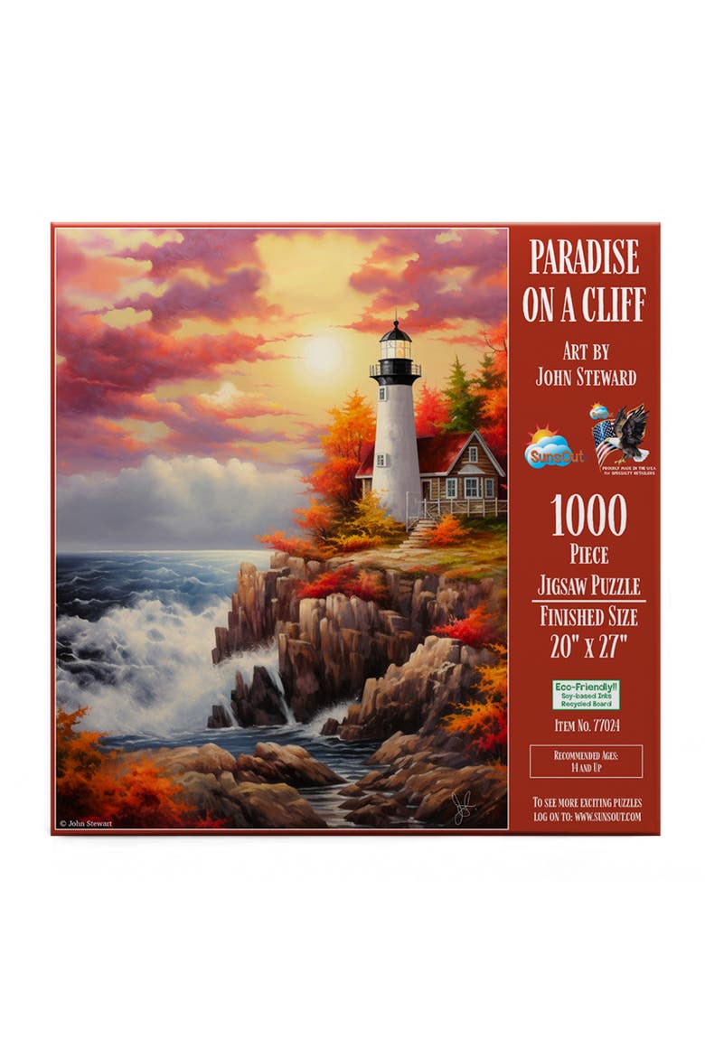 Paradise on the Cliff 1000 piece Jigsaw Puzzle for Adults, Alternate, color, Multicolor