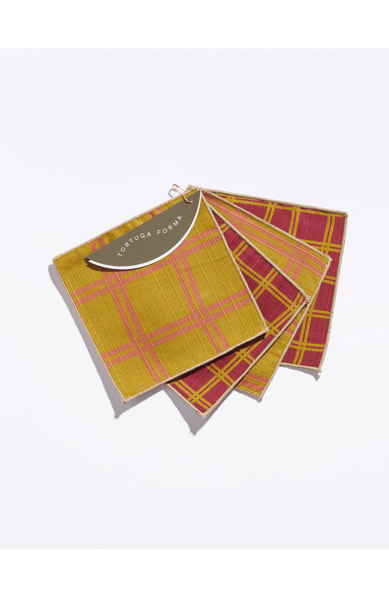 Tortuga Forma Grid Cocktail Napkins Set of 4, Main, color, Martini