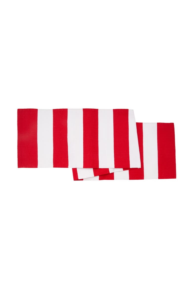 Cabana Stripes Runner Collection, Main, color, Red