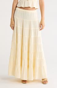PacSun Carrie Tiered Maxi Skirt