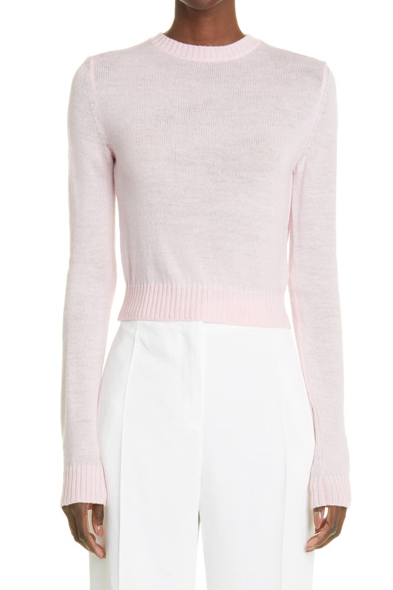 Superfine Wool Sweater, Main, color, MEDIUM PINK