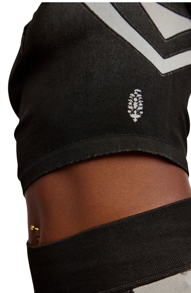 Free People FP Movement Free Kick Crop Henley Muscle Tank, Alternate, color, 