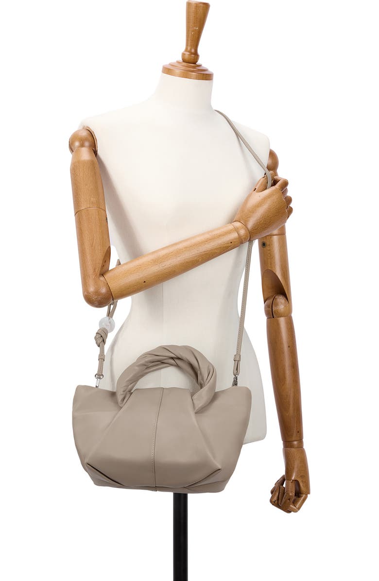 Oryany Small Cozy Leather Tote Bag, Alternate, color, Taupe