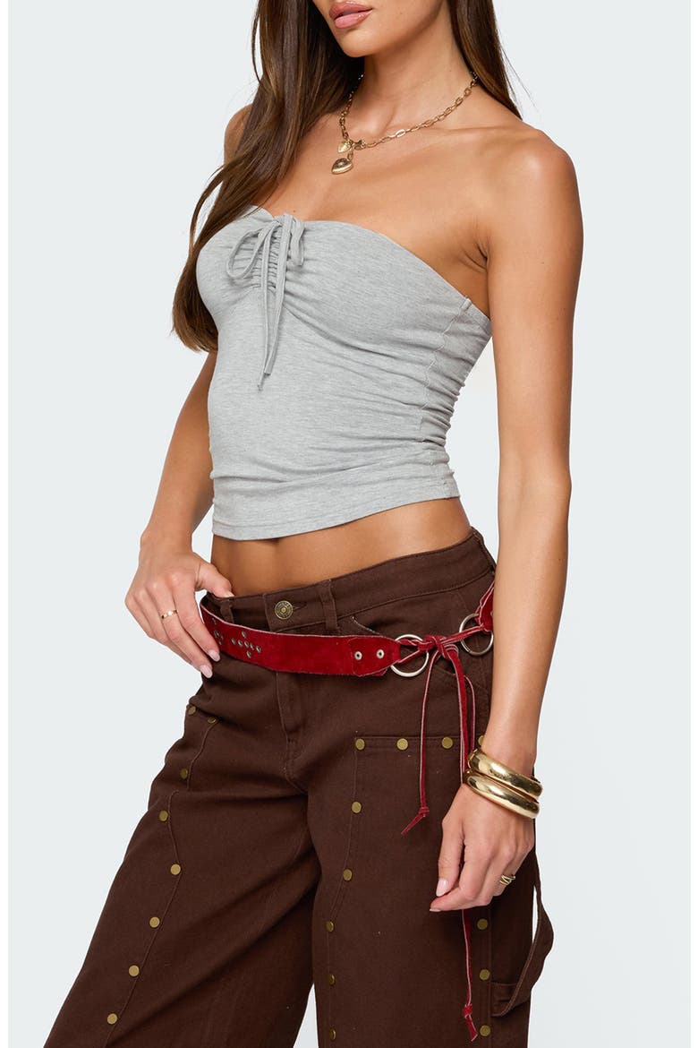 Annelise Strapless Tube Top, Alternate, color, GRAY-MELANGE