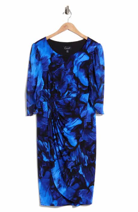 Floral Print Cape Sleeve Minidress