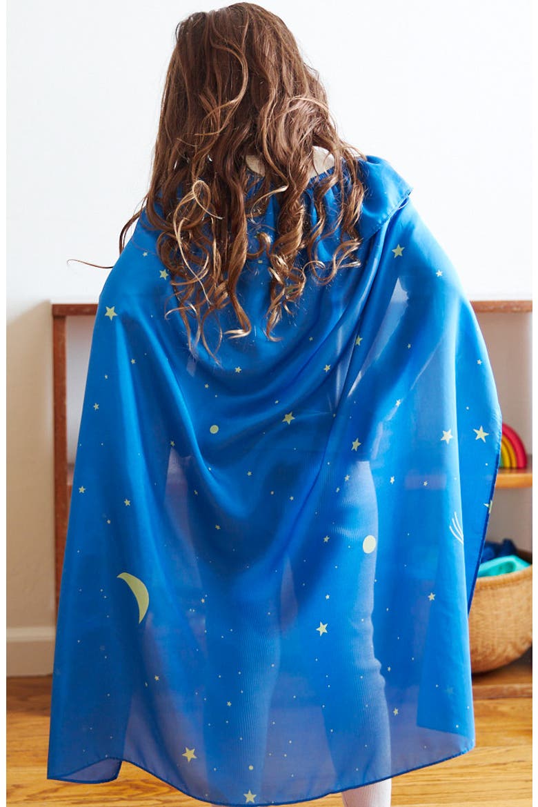 Kids' Star Silk Cape, Alternate, color, STAR
