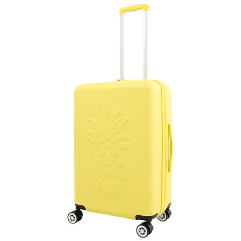 26" Hardside Spinner Luggage with 3D Pineapple