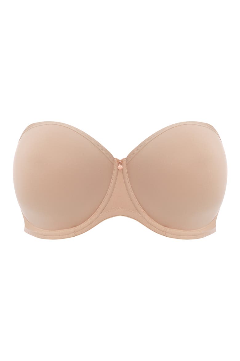 Smooth Full Figure Strapless Underwire Bra, Alternate, color, SAHARA