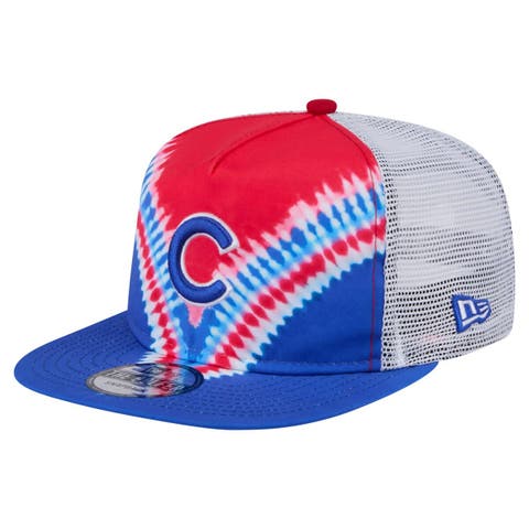 Men's New Era Chicago Cubs Tie-Dye Golfer Trucker Adjustable Hat
