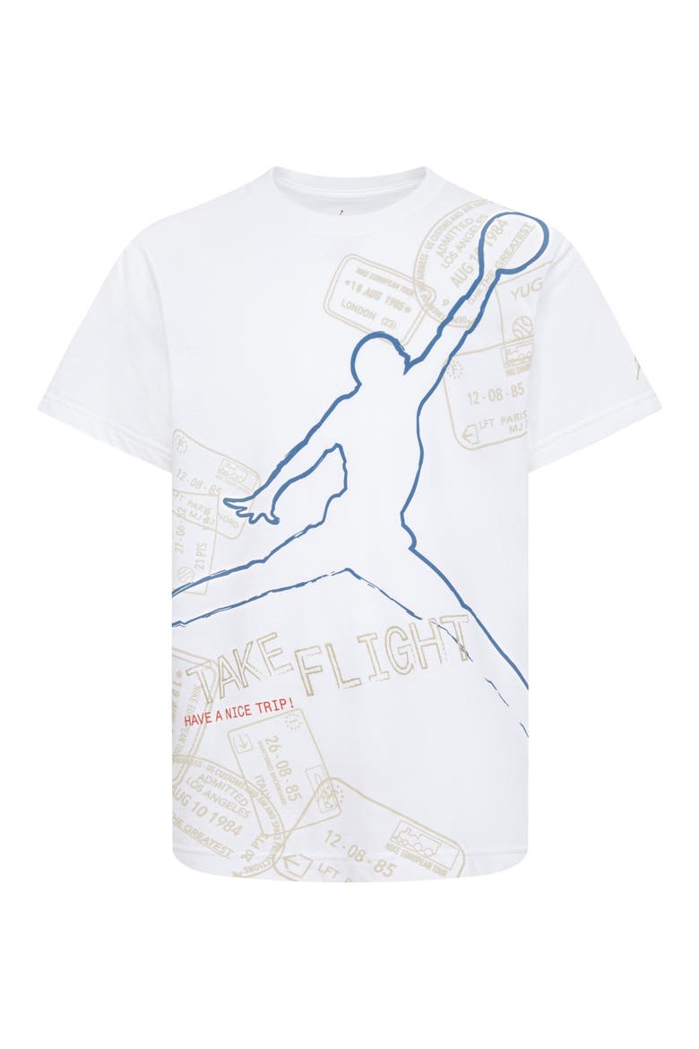 Kids' Flight Stamp Graphic T-Shirt, Main, color, 782SAIL