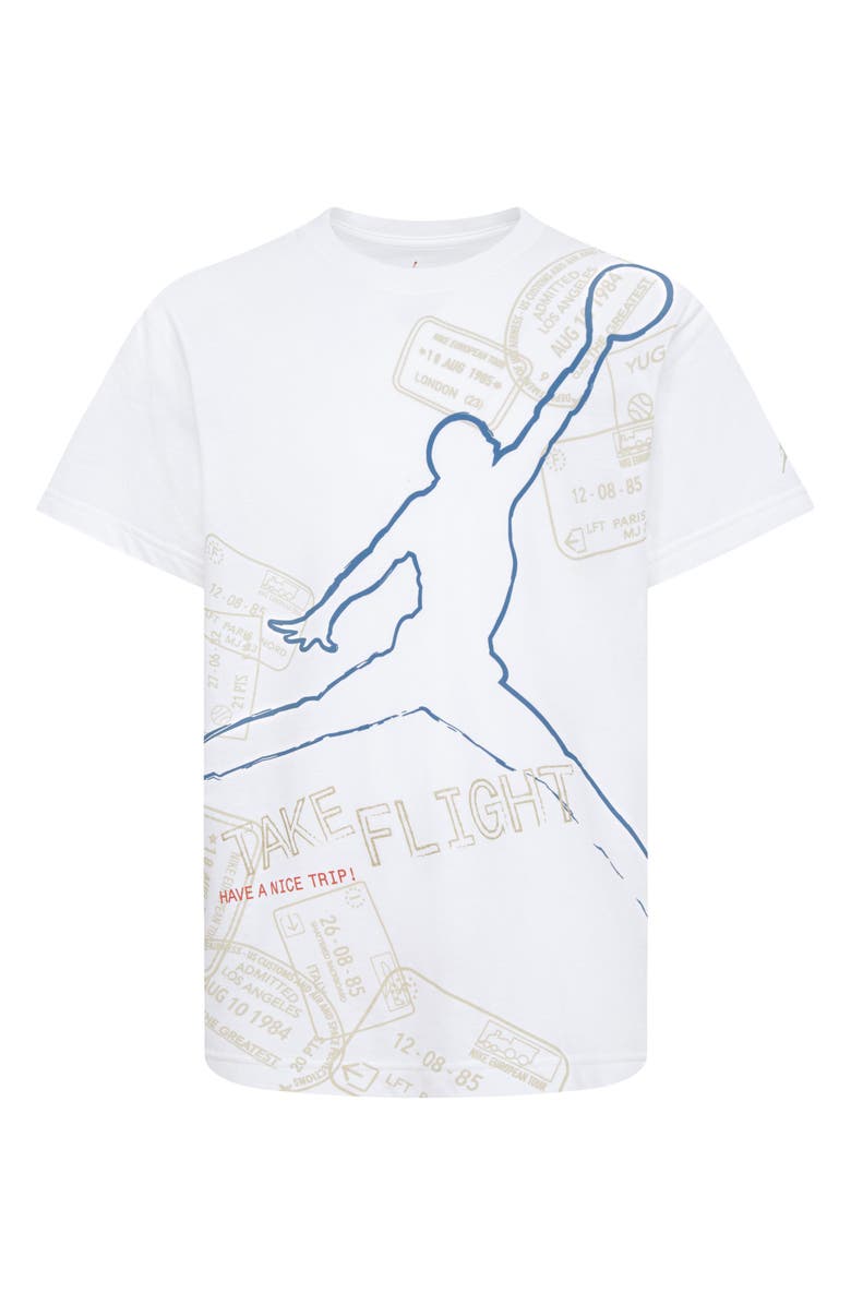 Jordan Kids' Flight Stamp Graphic T-Shirt, Main, color, 782Sail