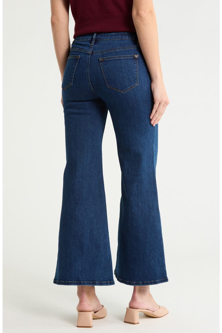 Retro Wide Leg Palazzo Jeans, Alternate, color, DARK WASH