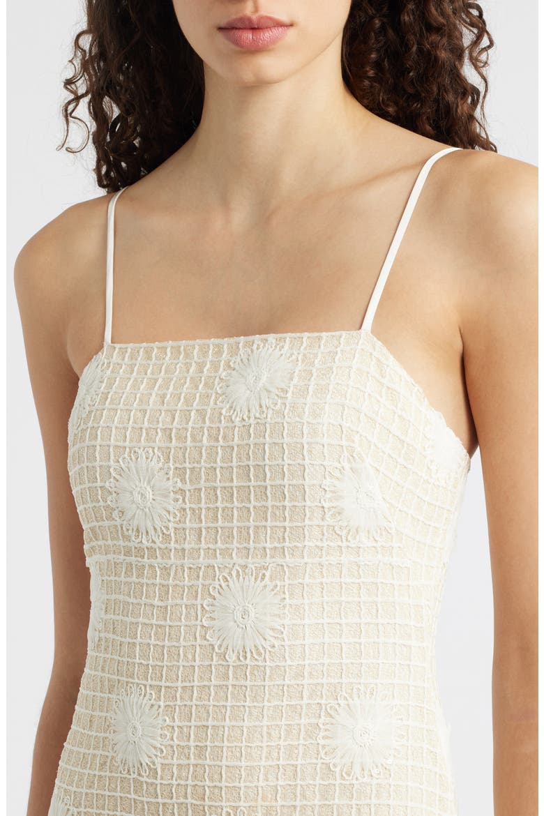 Embroidered Sheath Dress, Alternate, color, NATURAL