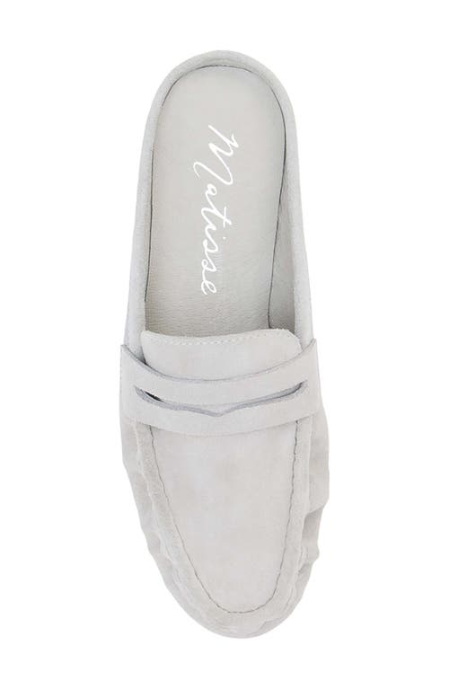 Matisse Porta Penny Loafer Mule In Gray
