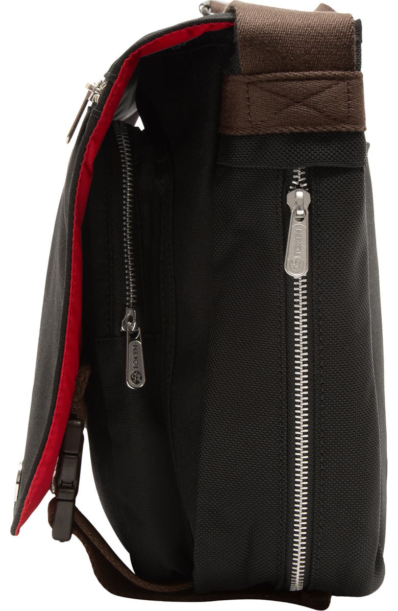 Token Waxed Nylon Whitehall 15" Laptop Bag, Alternate, color, Black