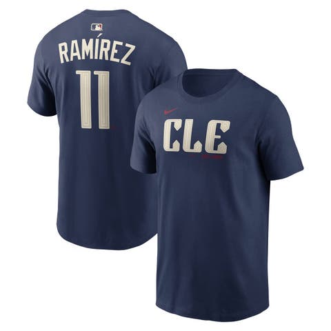 Men's Nike José Ramírez Navy Cleveland Guardians City Connect Name & Number T-Shirt