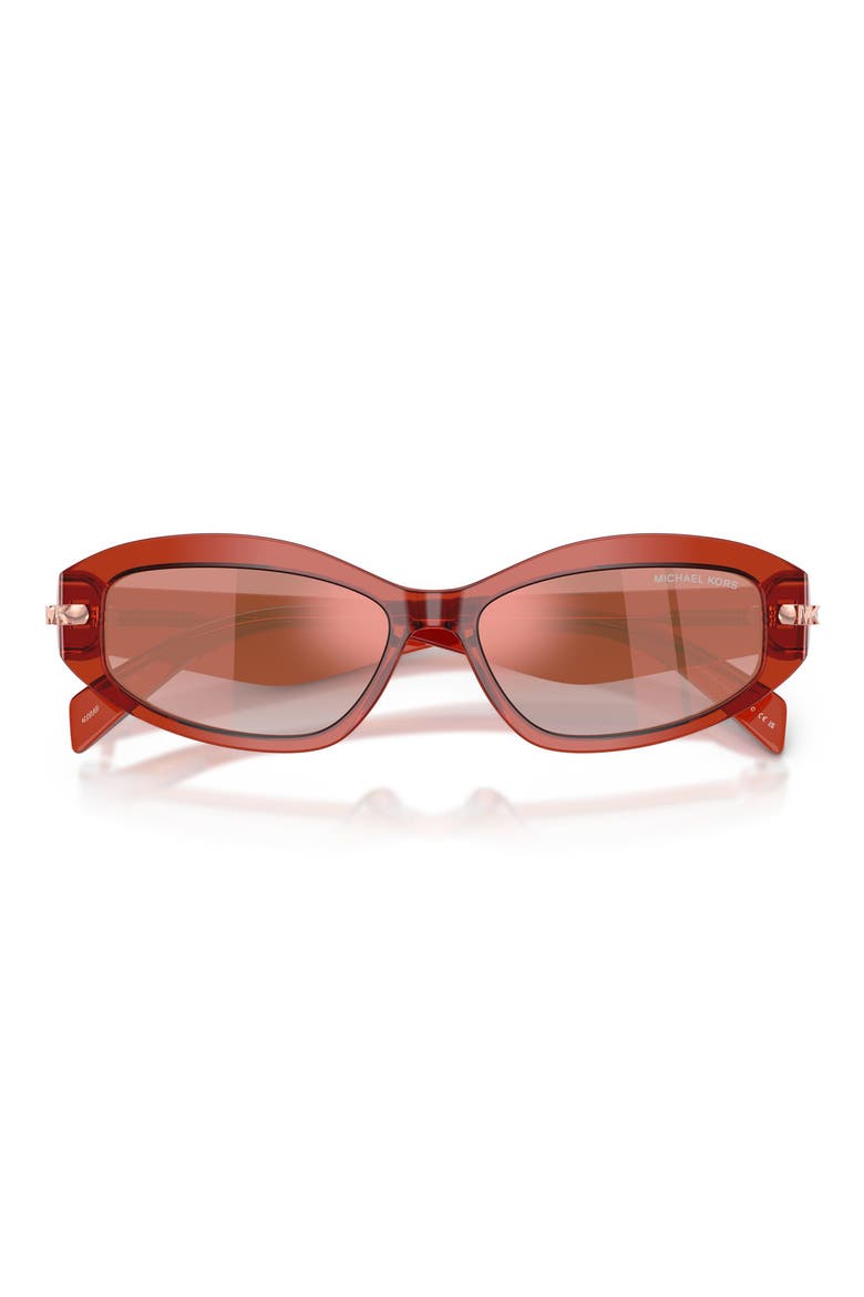 Wilmington 54mm Oval Sunglasses, Alternate, color, PINK TORTOISE