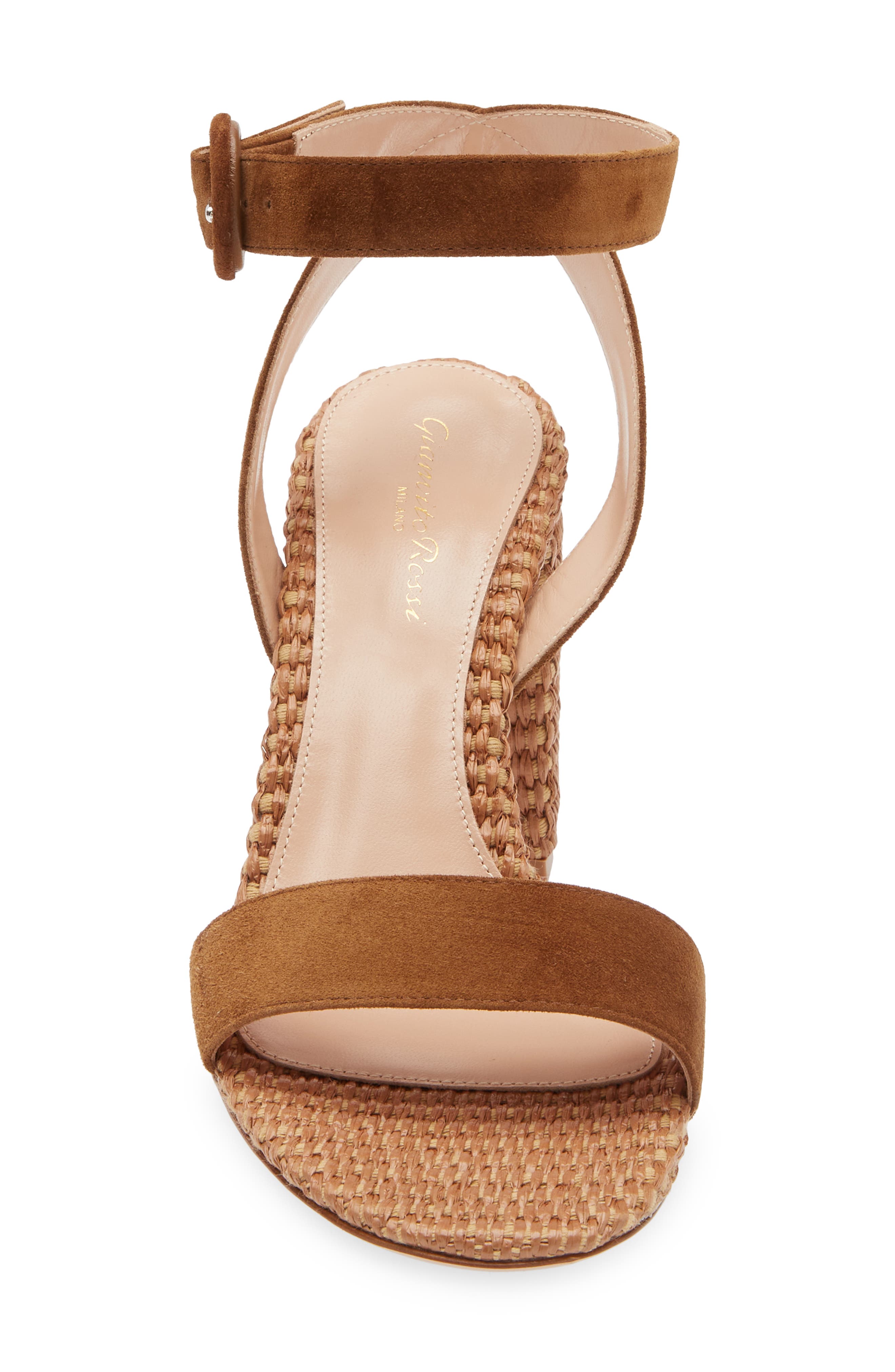 Gianvito Rossi Camoscio Marbella Ankle Strap Sandal, Alternate, color, 