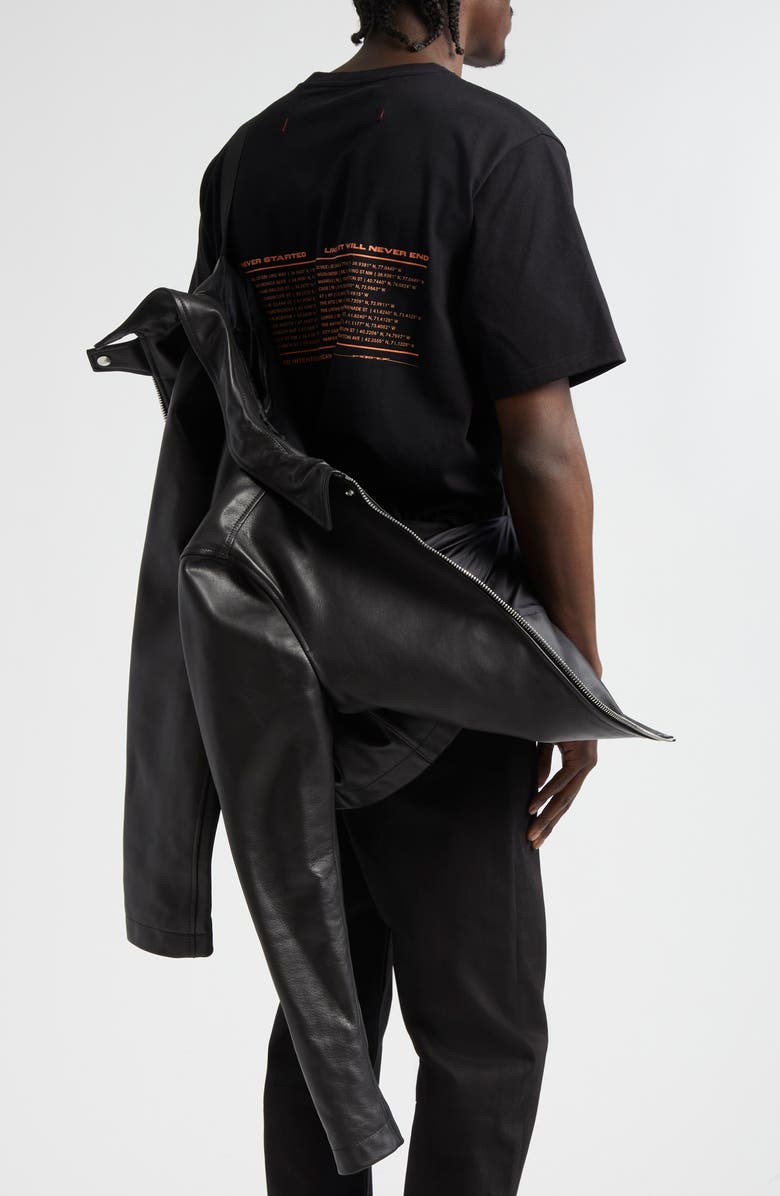 JKEEFER Ian Leather Jacket, Alternate, color, Black