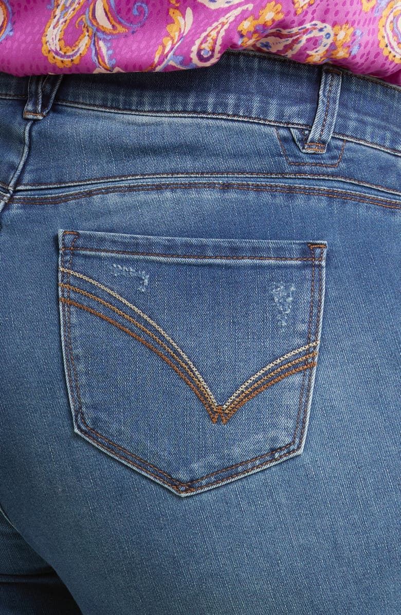 Wit & Wisdom 'Ab'Solution High Waist Itty Bitty Bootcut Jeans, Alternate, color, 