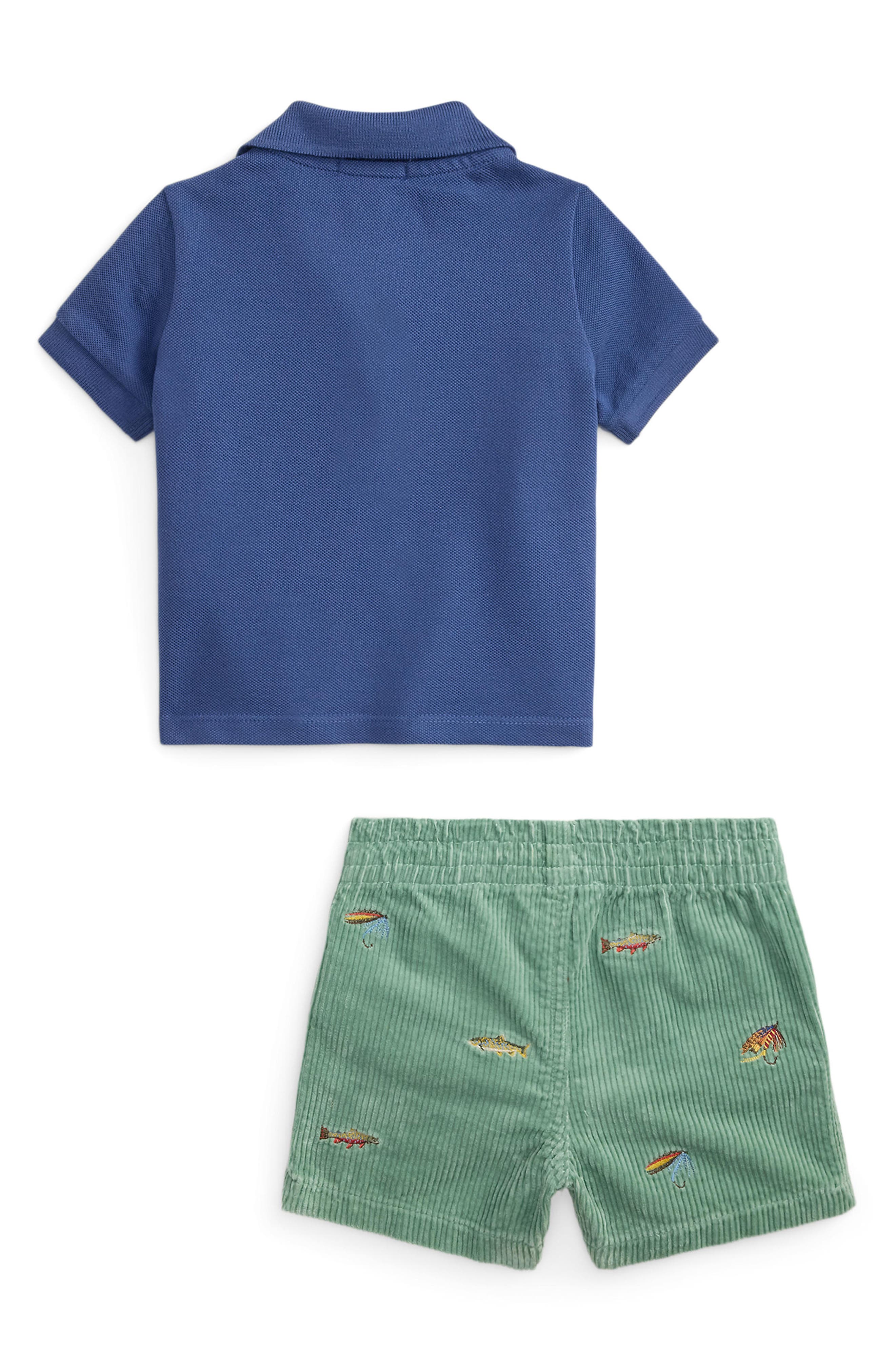 Детские Ralph Lauren Cotton Mesh Two-Piece Shorts Set — фото 2