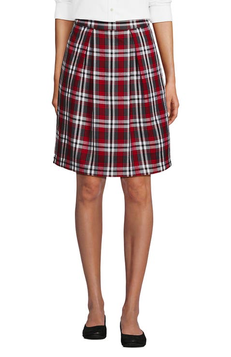School Uniform  Plaid Skort Top of Knee