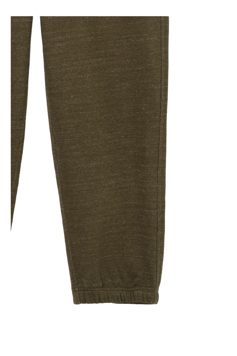 Landscape Label Cotton Jogging Pants, Alternate, color, Thorn green melange