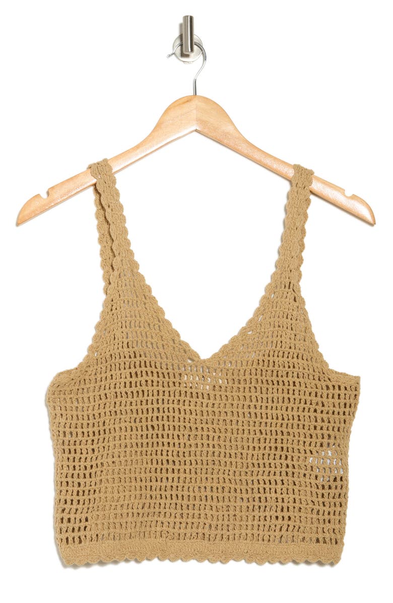 Rip Curl Soleil Crochet Top, Alternate, color, Taupe