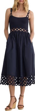 Reiss Rita Cutout Sleeveless Midi Dress