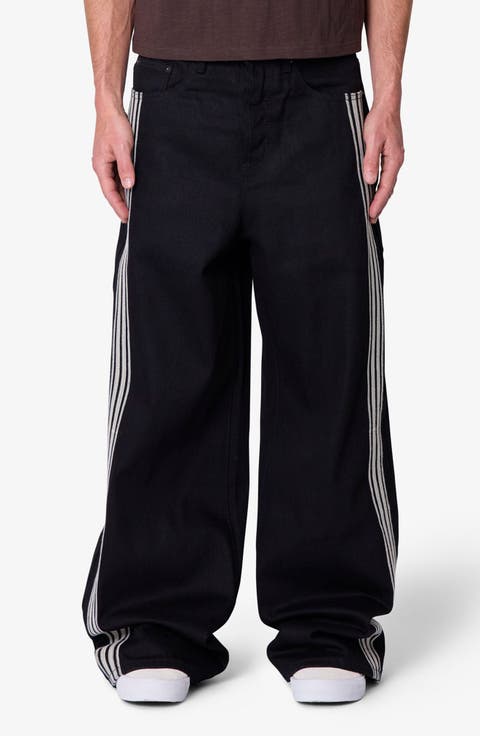 Rave Side Stripe Relaxed Leg Jeans