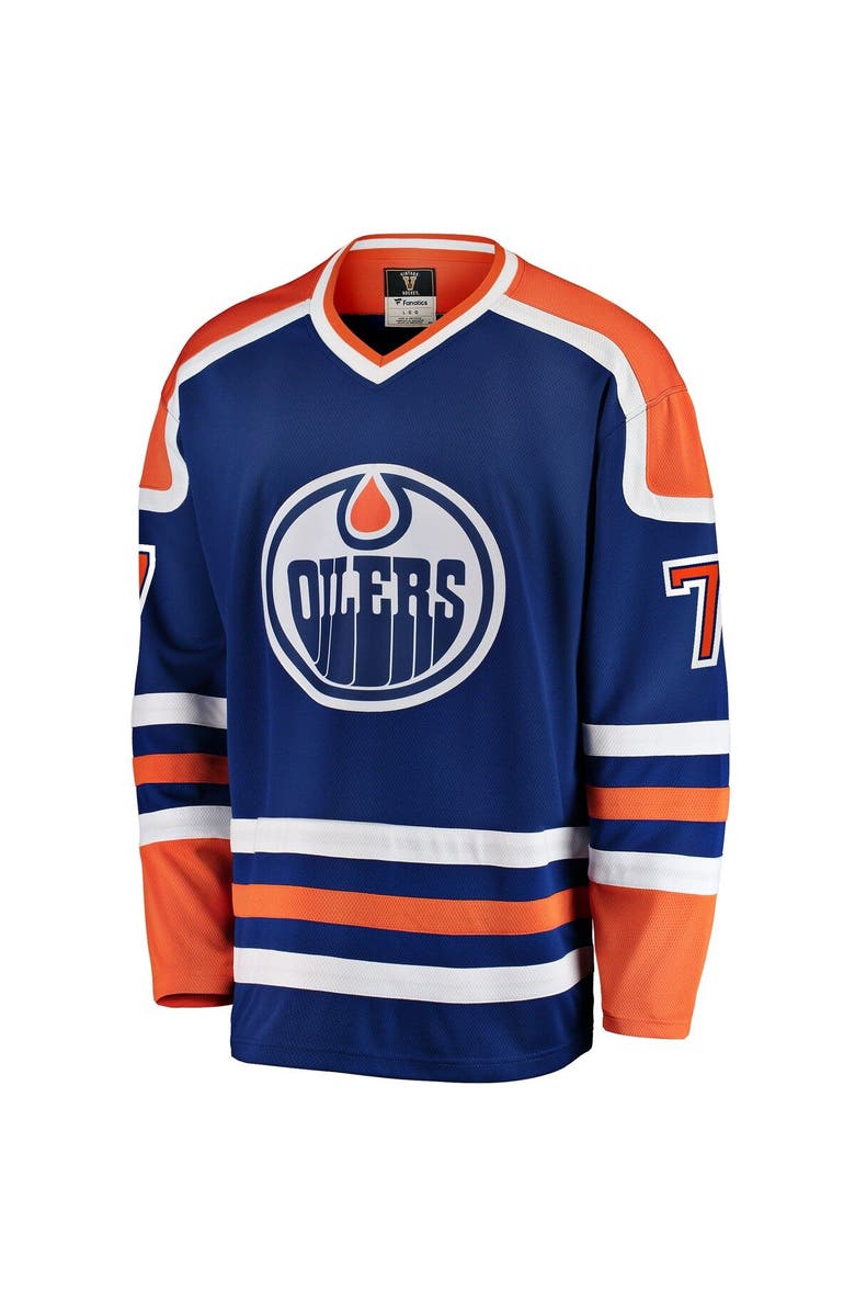 FANATICS Men's Fanatics Branded Paul Coffey Blue Edmonton Oilers Premier Breakaway Retired Player Jersey, Alternate, color, Blue
