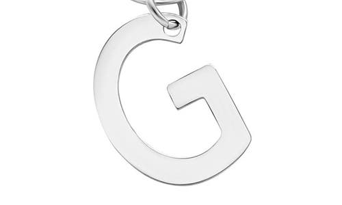 Adornia Toggle Initial Pendant Layered Necklace In Silver-g