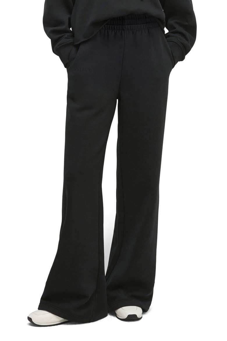 The Collegiate Flare Sweatpants, Main, color, BLACK