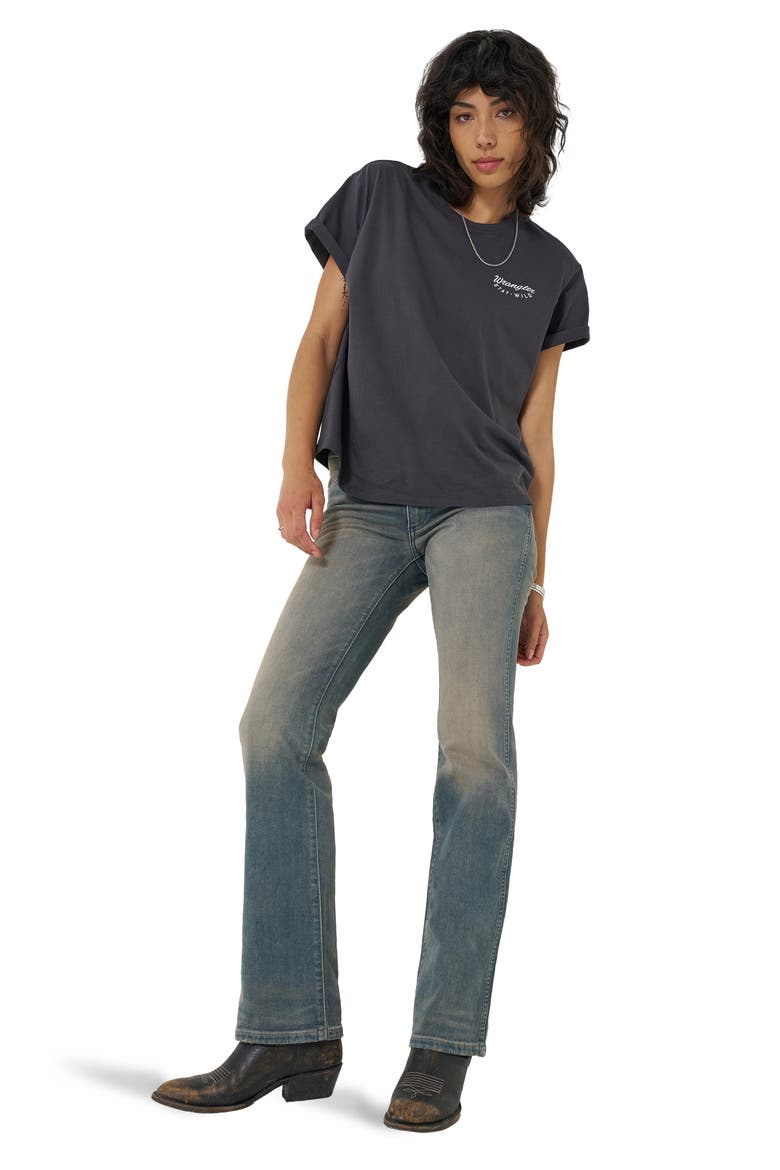 Wrancher Mid Rise Bootcut Jeans, Alternate, color, SUNSET SLATE