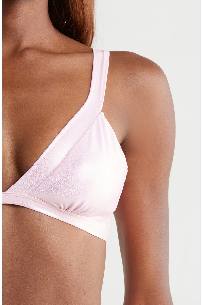 Aleida Triangle Bikini Top, Alternate, color, PINK