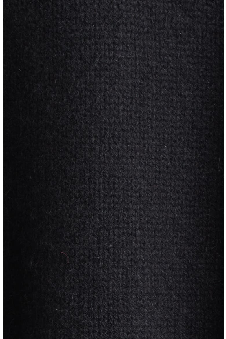 Pia Oversize Cashmere Crewneck Sweater, Alternate, color, BLACK