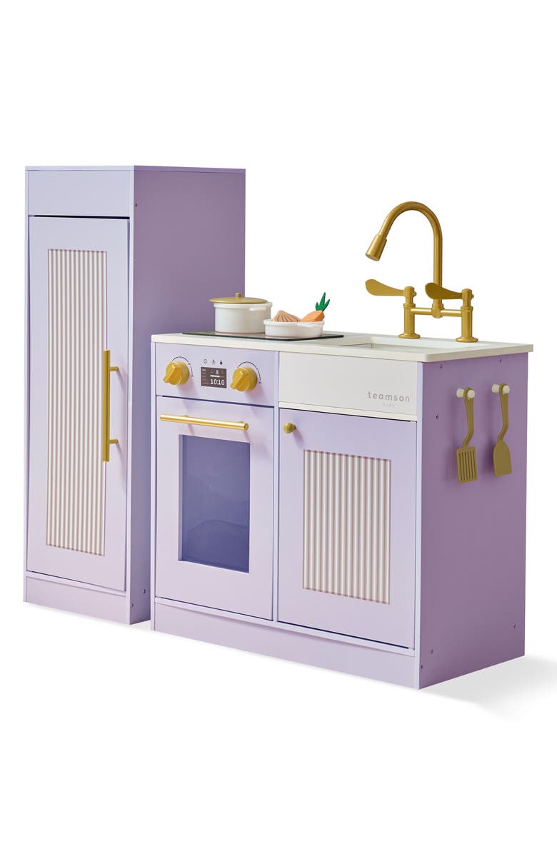 Teamson Kids Little Chef Chester Play Kitchen & Accessories, Main, color, Purple