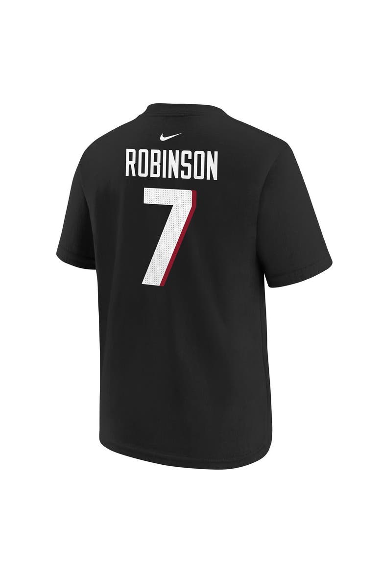 Youth Nike Bijan Robinson Black Atlanta Falcons 2023 NFL Draft First Round Pick Player Name & Number T-Shirt, Alternate, color, Black