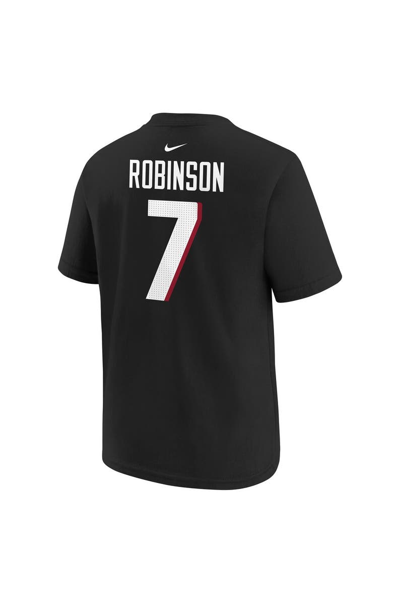 Nike Youth Nike Bijan Robinson Black Atlanta Falcons 2023 NFL Draft First Round Pick Player Name & Number T-Shirt, Alternate, color, Black
