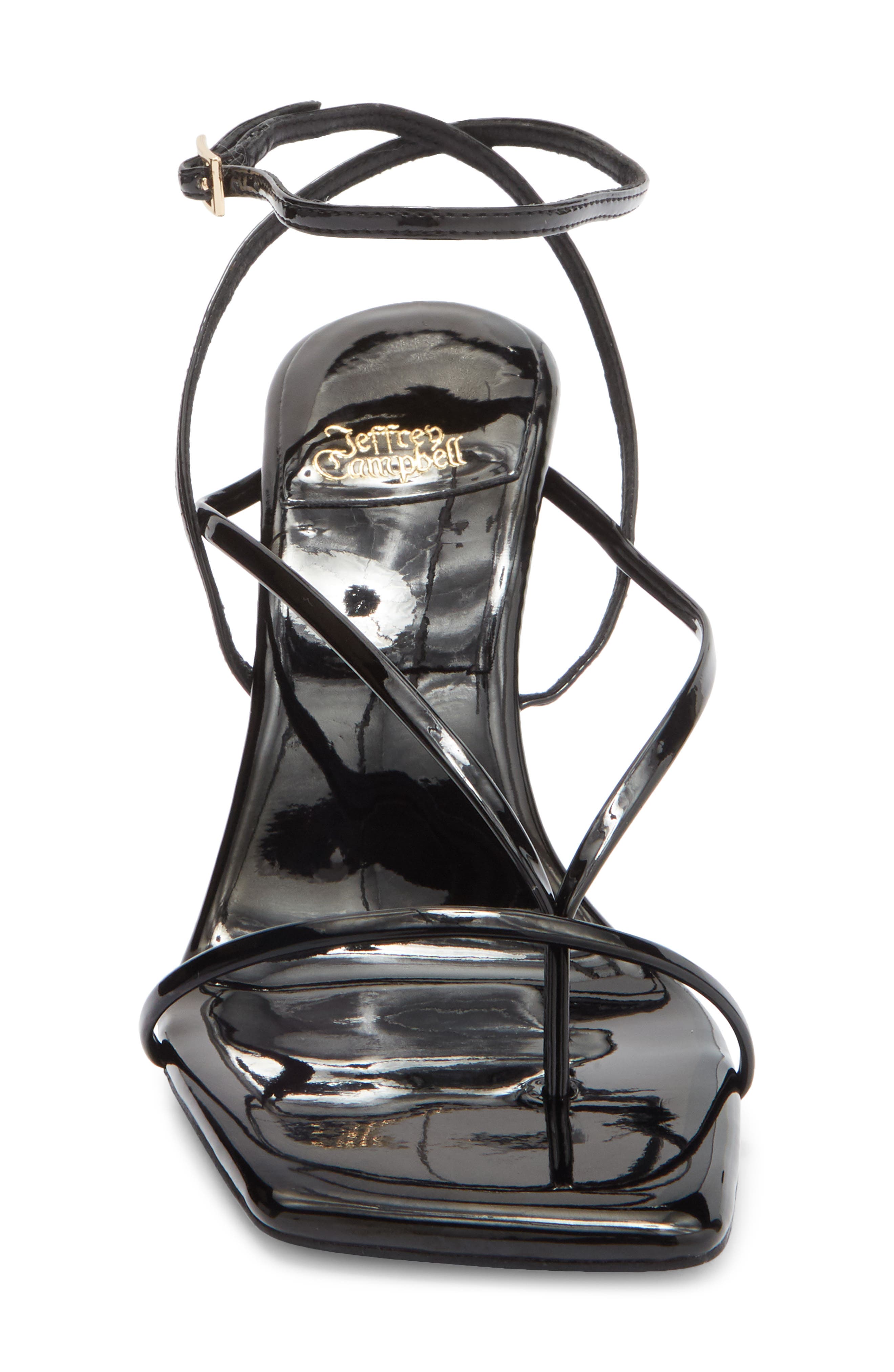 Jeffrey Campbell Herz Wedge Sandal, Alternate, color, Black Patent