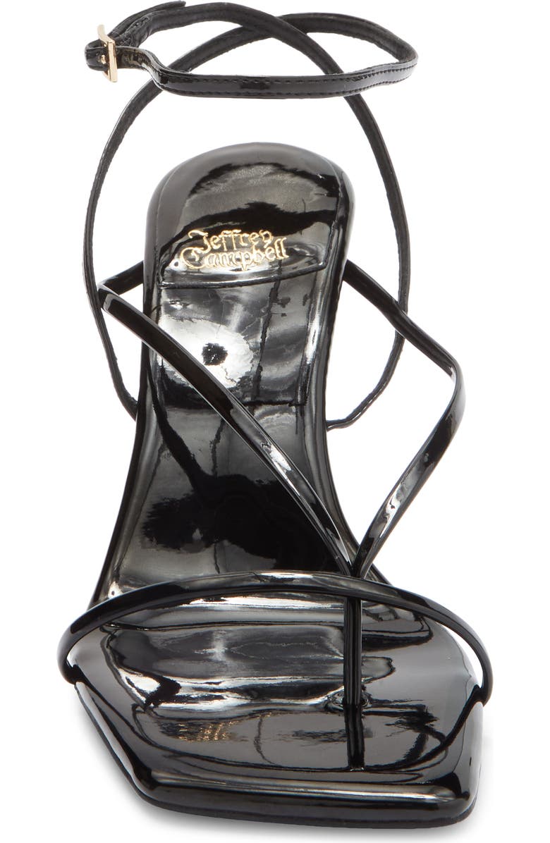 Jeffrey Campbell Herz Wedge Sandal, Alternate, color, Black Patent